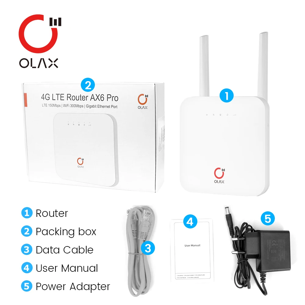 OLAX AX6 PRO 300mbps Wifi Wireless Router 3g 4g Lte Cpe Wifi Router Outdoor 4g Wireless Router Lte Cpe 300mbps Lte Cpe Wifi