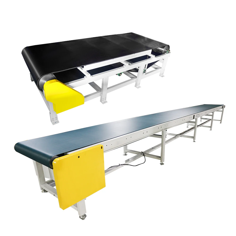Hongrui Custom Pvc Green Flat Belt Conveyor / Conveyer System For Industrial Assembly