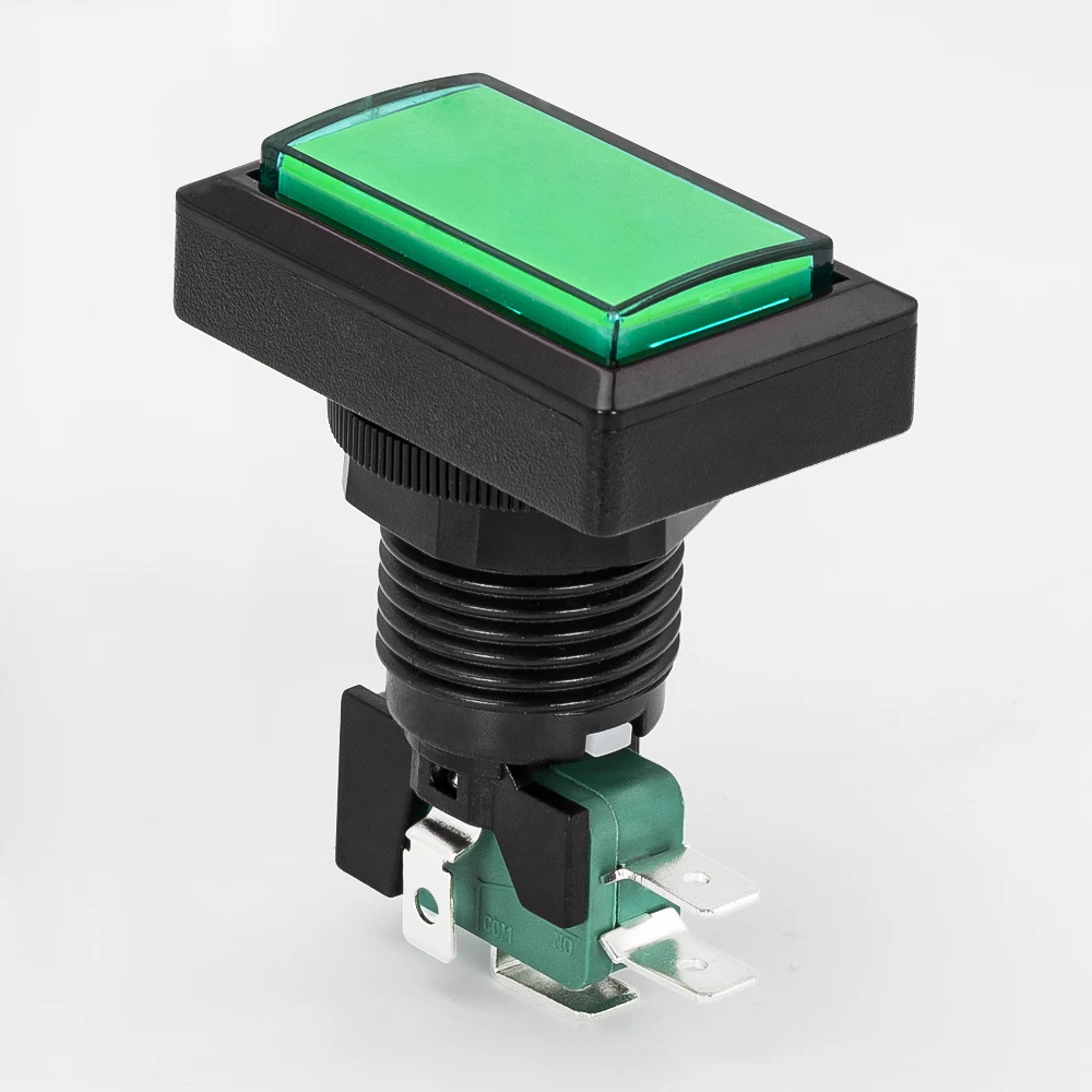 12V Led Light Square Led Push Button Switch Game Machine Push Square Game Arcade Machine Push Button Start