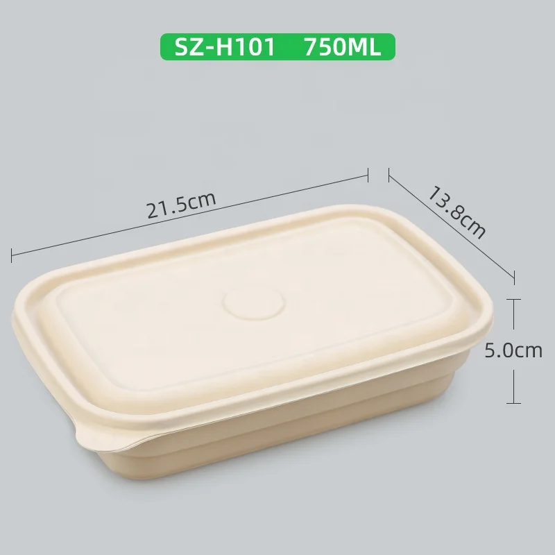 Food Grade Take Away Fast Food Box Ecological Lunch Bowls Biodegradable ...