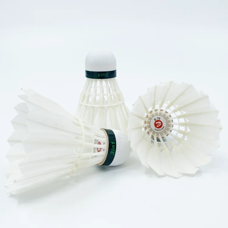 Lot De 3 Volants De Badminton Haute Vitesse – Plumes De Canard équilibrées – Pour Jeu En Intérieur Ou Extérieur, Débutants Et Confirmés