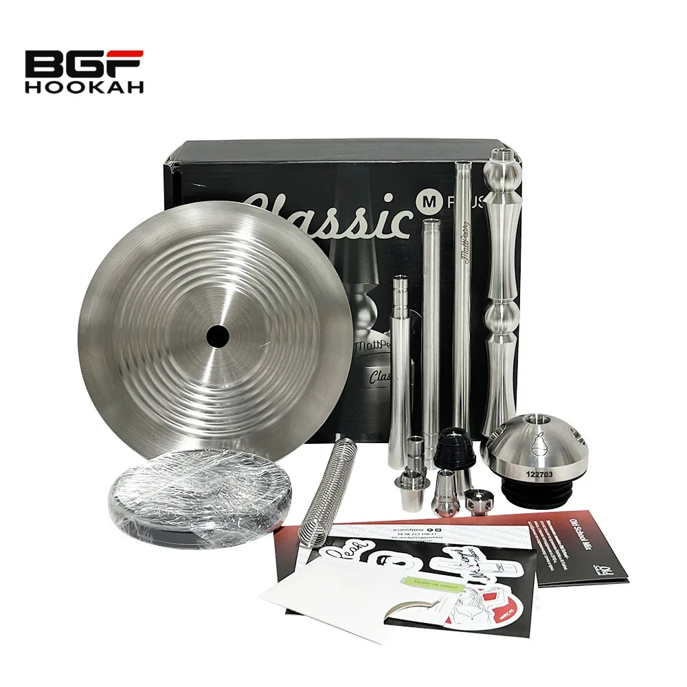 Top Sale 56 CM Silver Mattpear Classic M Plus Ball Hookah