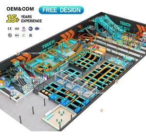 Multifunctional Kids Commercial Indoor Playground Equipment Custom Design High-Capacity Certified Indoor Trampoline Park for Big