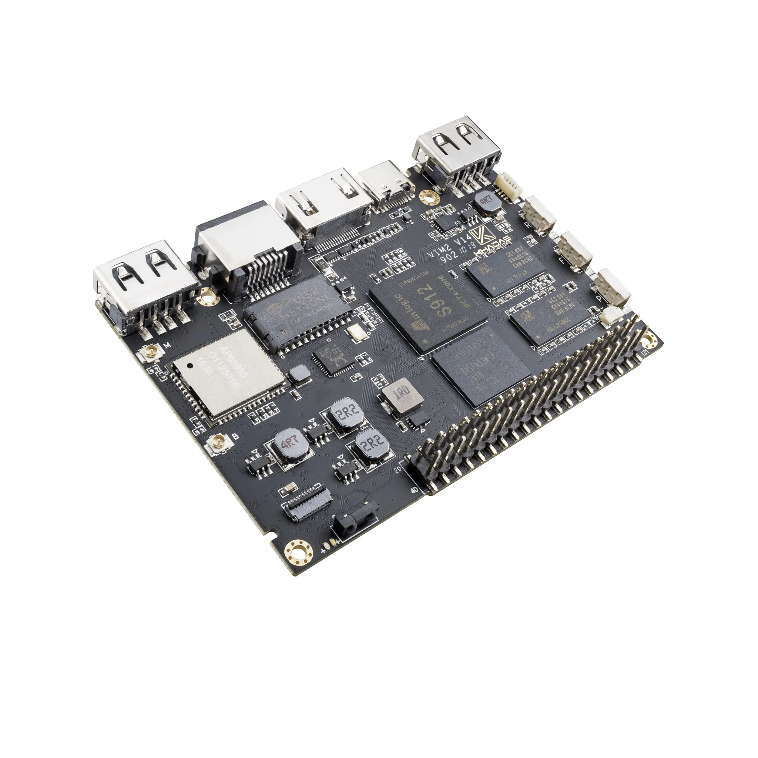 Khadas VIM2 Basic Powerful Single Board Computer Octa Core with MIMOx2 WiFi AP6356S WOL Amlogic S912 DIY Box