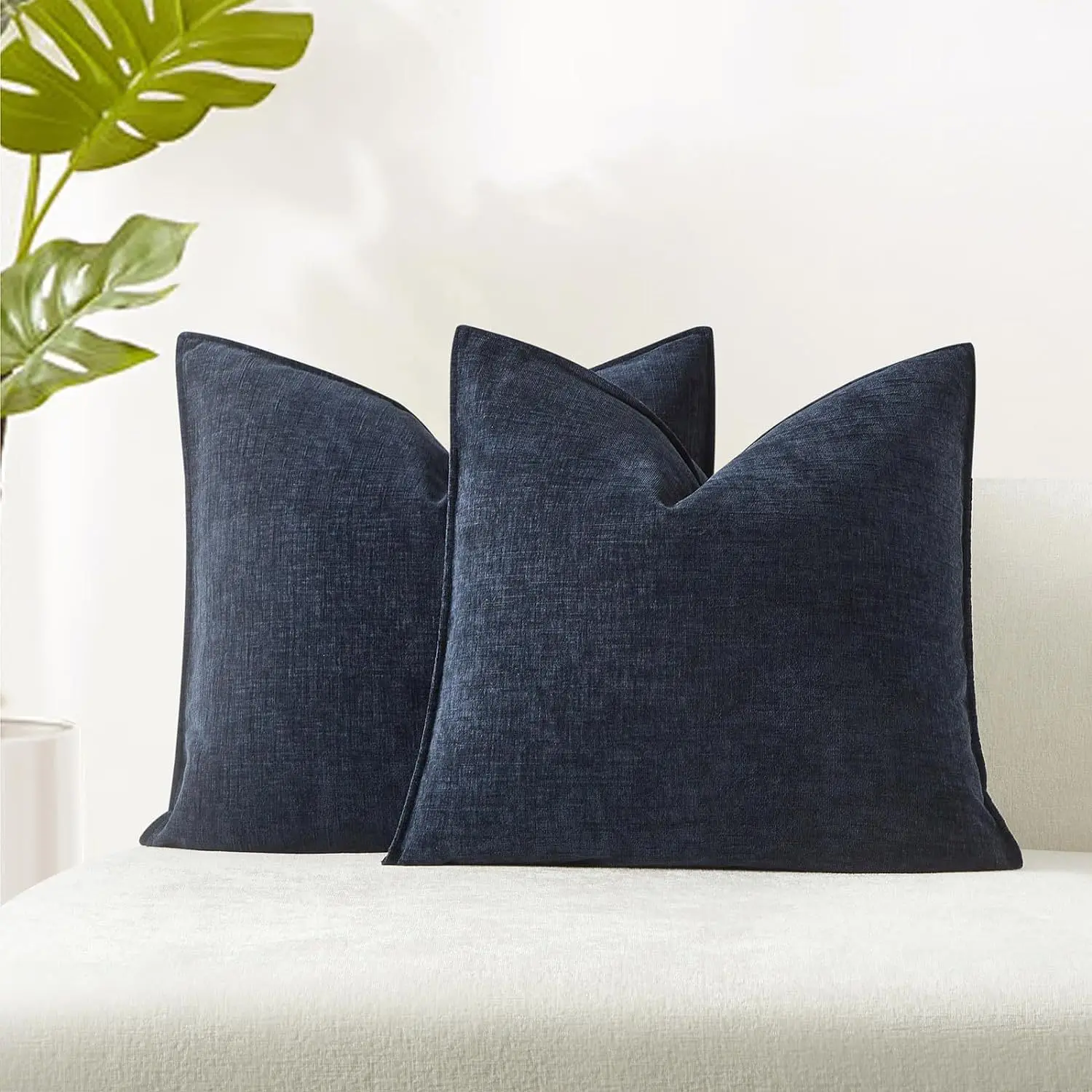 Factory Wholesale High Quality Square Chenille Pillow Cover New Style Home Decorative Plain Color Sofa Cushion details