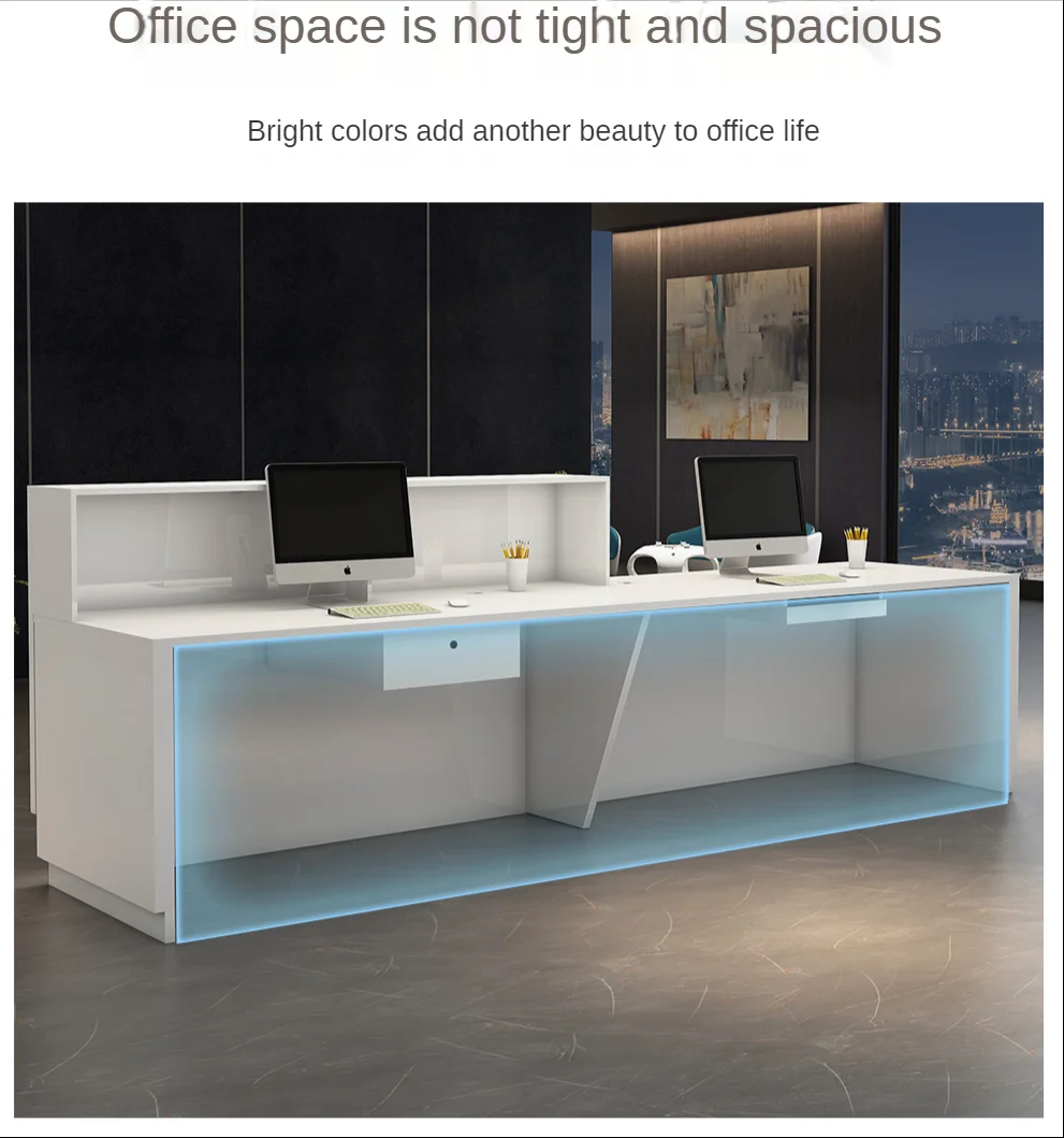 Qtz30 Modern Front Office Reception Desks Fashion Design Hotel Beauty