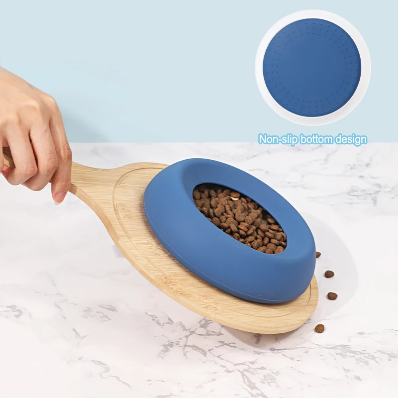 Custom Silicone Collapsible Pet Water Bowl Portable Outdoor Travel Feeding and Drinking Bowl for Dog Cat