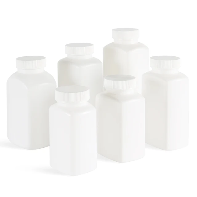 High Quality 250ml Food Grade Customize Colour White Colour HDPE Plastic Vitamin Supplement Bottle with Screw Cap