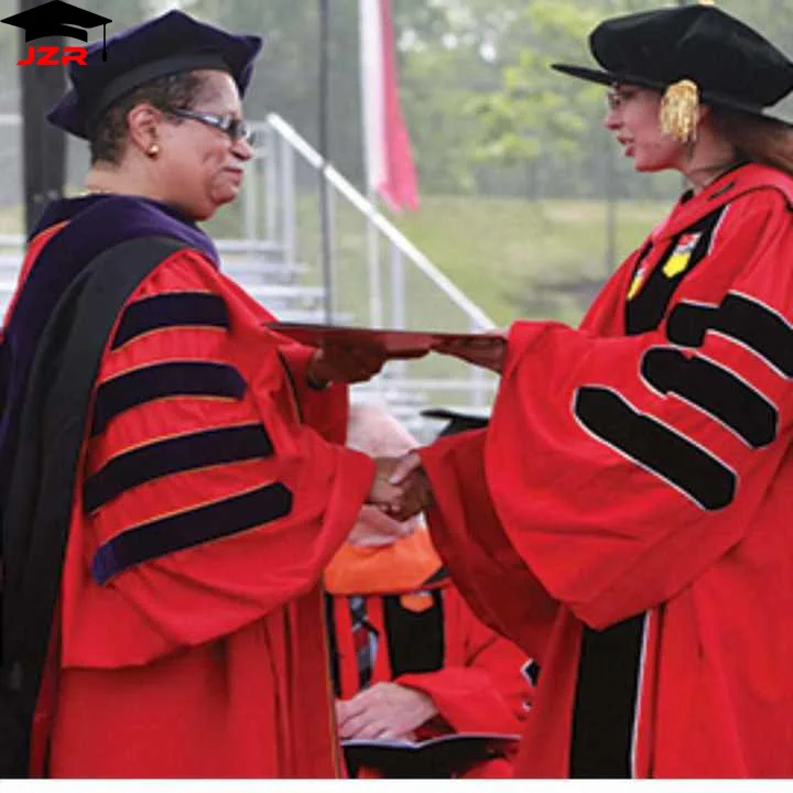 Best Quality Best Price Wholesale Customized Harvard University PhD  Graduation Gown