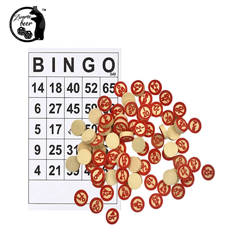 Набор деревянных карт для бинго набор дисков с гравировкой и цифрами Лотто