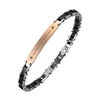 Black and Rose Gold Plated