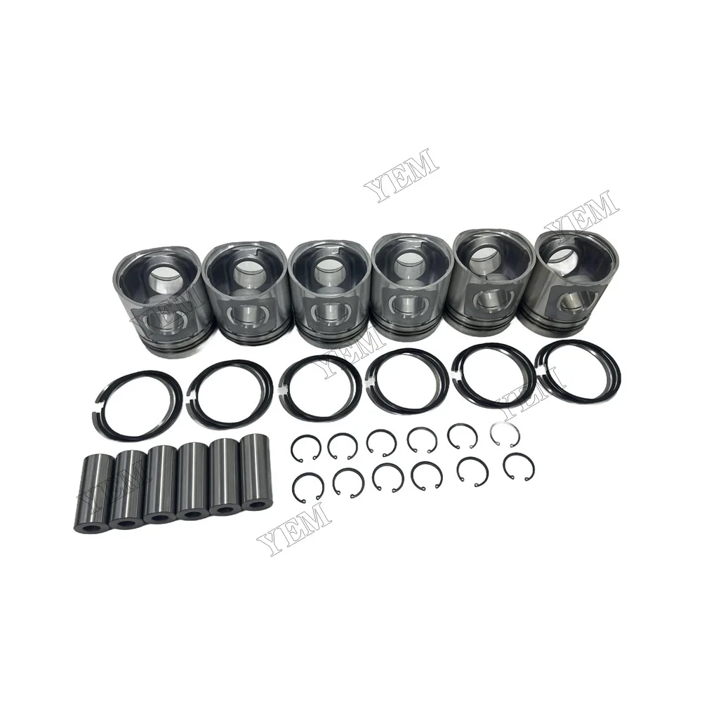 6CT Piston Kit W Ring Set for Diesel 8.3L Tractor Truck Excavator 2