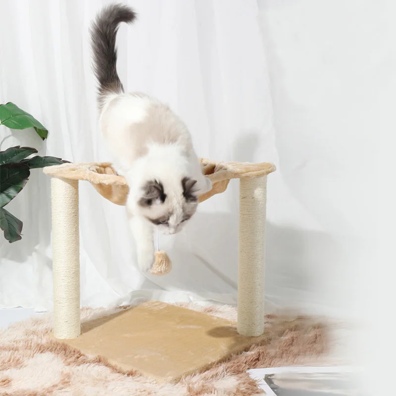 New Fashion Natural Jute Fiber Cat Tree Tower Scratcher Cat Tree With