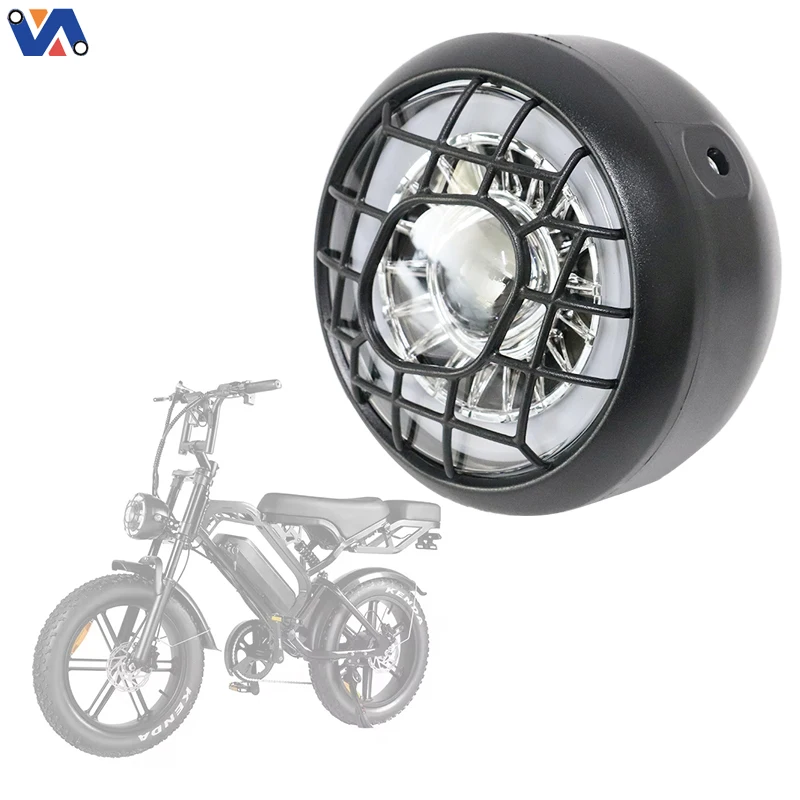 Nova slika 20inčni električni bicikl dodatni izvorni prednji svjetlo svjetiljka za QM V20 EBike & Fat Bike bicikl rezervni dijelovi