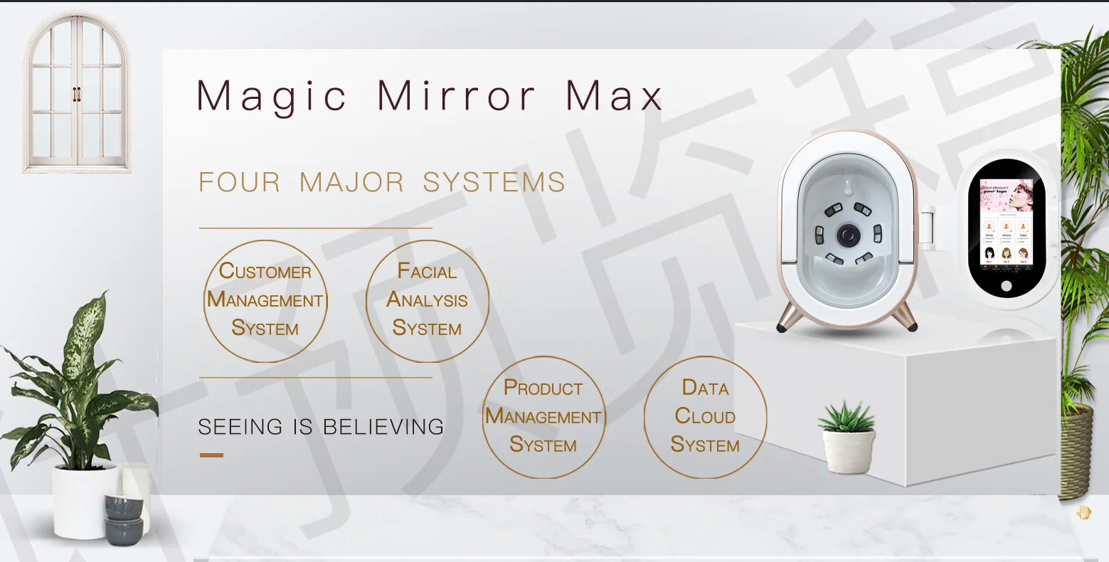 Korea Facial Skin Analysis System Magic Mirror Machine M9 Facial Tester Skin 4D Camera Analyzer for Skin Care Best Sellers F
