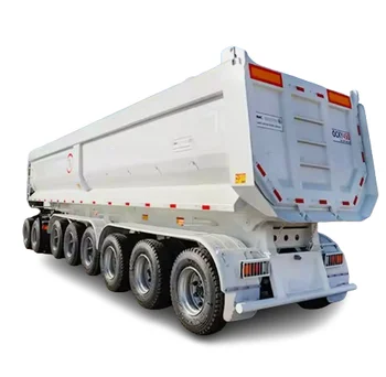 4/5/6 axle rear dump semi trailer 40-100 tons cargo dump truck dump trailer with U shape for sale