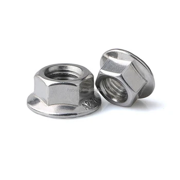 Din 6923 Flange Nut Serrated Non-slip Anti-loosening Hex Nut Stainless ...