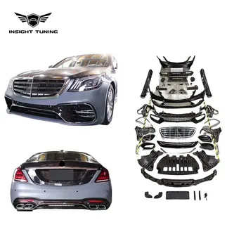 S63 Design Bodykit W222 Upgrade Facelift for Mercedes Benz W222 2014-2020 to AMG body Kit