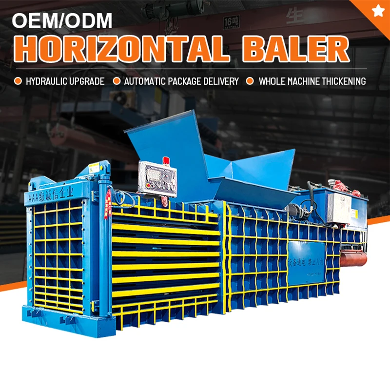 Top Quality Automatic Horizontal Cardboard Press Baler Opener Machine for Sale