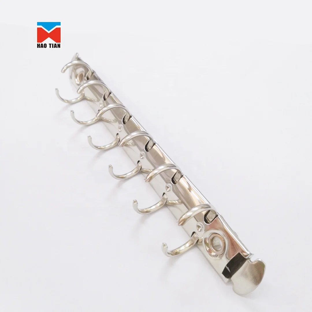 Многофункциональный мини-зажим для бумаг 6 rin/металлический 6-кольцевой