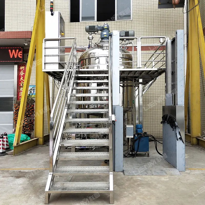 Лидер продаж вакуумный эмульгирующий резервуар ультразвуковой гомогенизатор смеситель машина для производства лосьонов