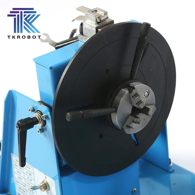TKweld Mini 1 Axial Rotator Automatic Welding Rotary Table Positioner Fixture Chuck for Small Payload 10kg 15kg Core Incl