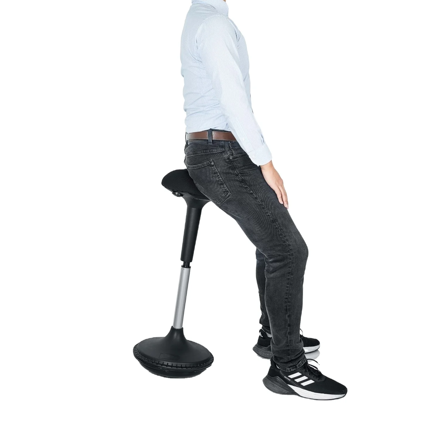 China Factory Promotion Office Work Ergonomic Height Adjustable Sit Stand Wobble Stool Chair