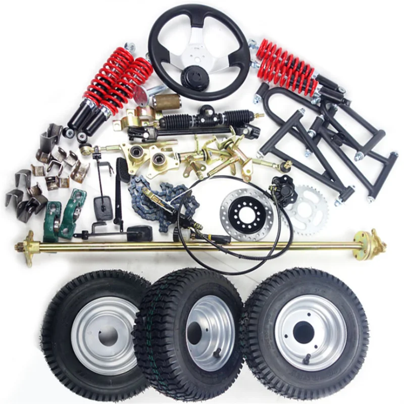 Go Kart Rear Axle Shaft Kit 6" Complete Wheels Set Off-Road Fun Cart Parts DIY 