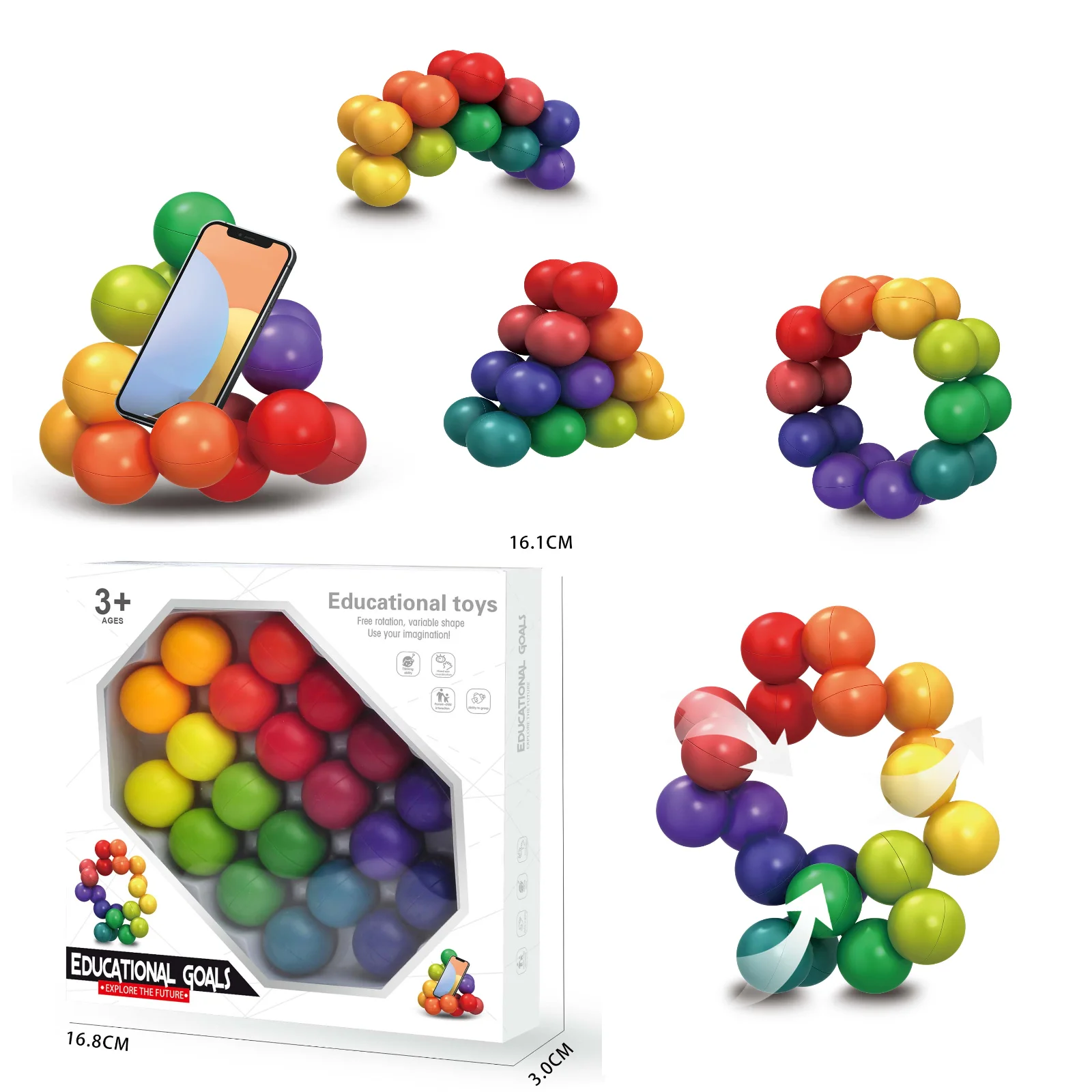 Fidget Toys Juguetes Educativos Para Ninos Board Games Free Rotation Variable Shape Educational