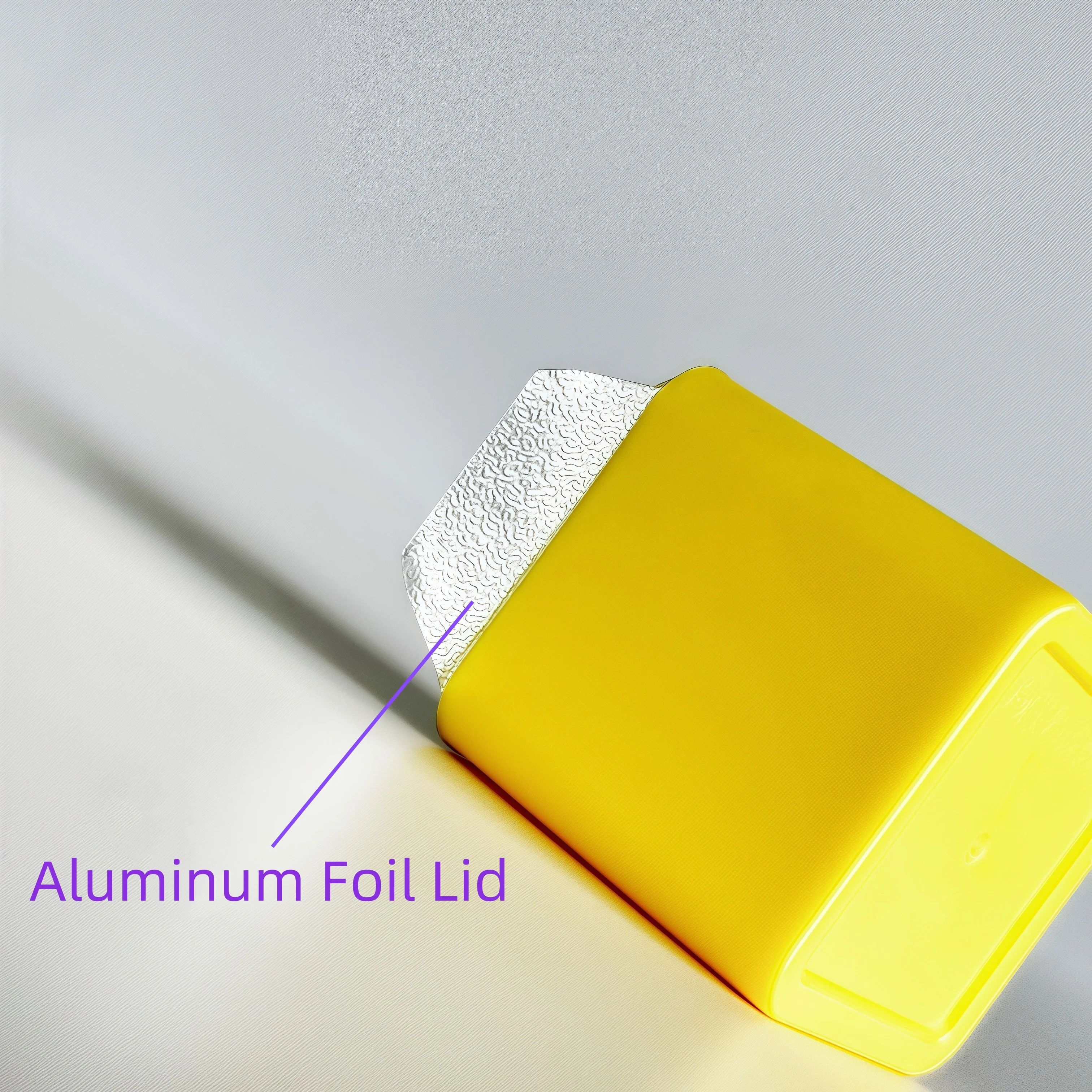 Custom Logo 45ml Square Disposable Plastic PP Cups with Aluminum Foil Lid for Food Packaging
