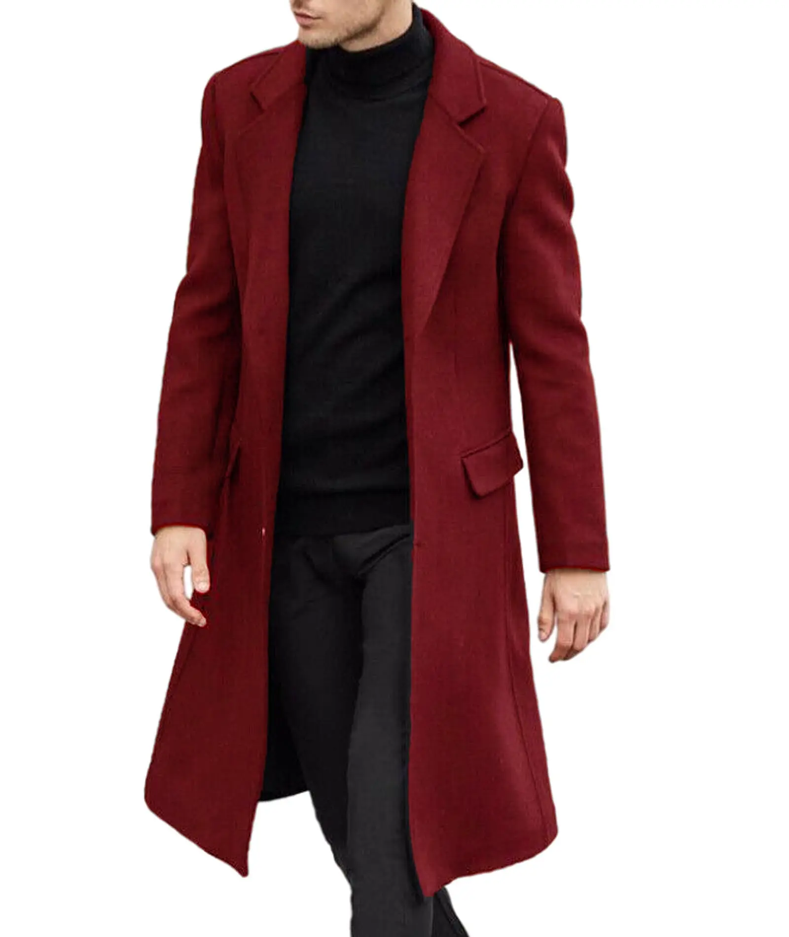 Men's coat Long sleeve long autumn winter warm knitting high quality wholesale factory custom size_voghion.com