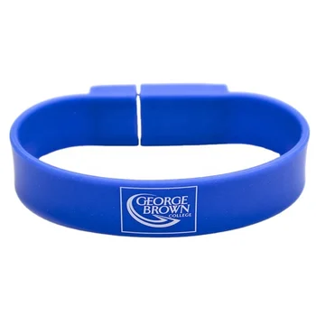 Hot sale good promotional silicone fancy bracelet usb memory,silicone wrist usb bracelet for business office gifts