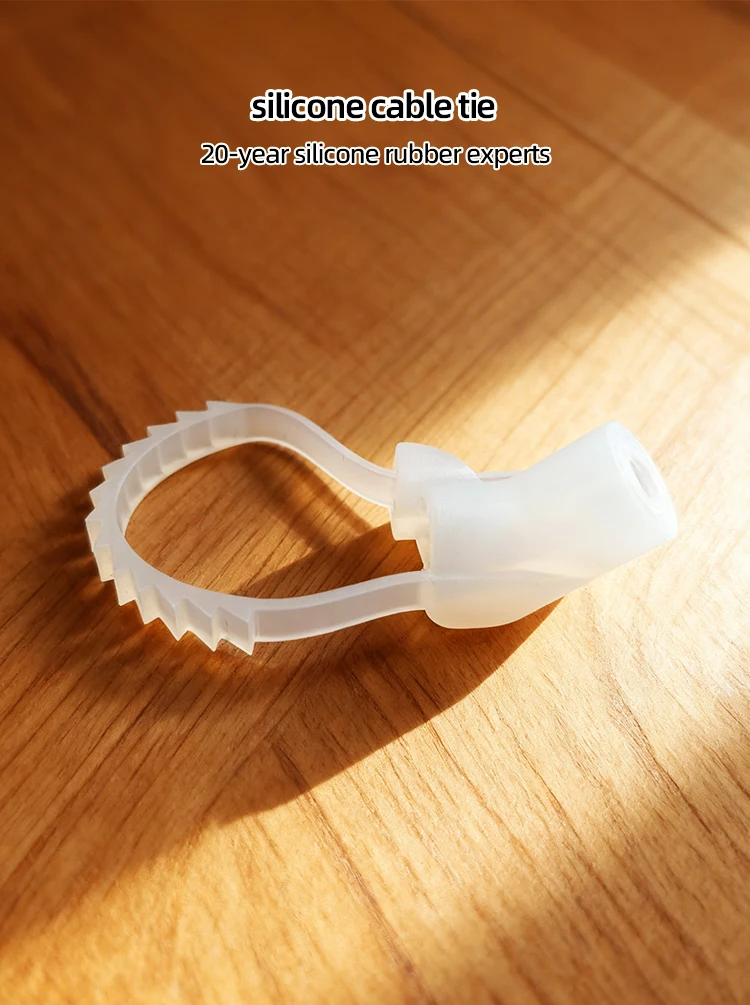 product silicone cable ties for electronics reusable organizer for headphones chargers  computer wires-0