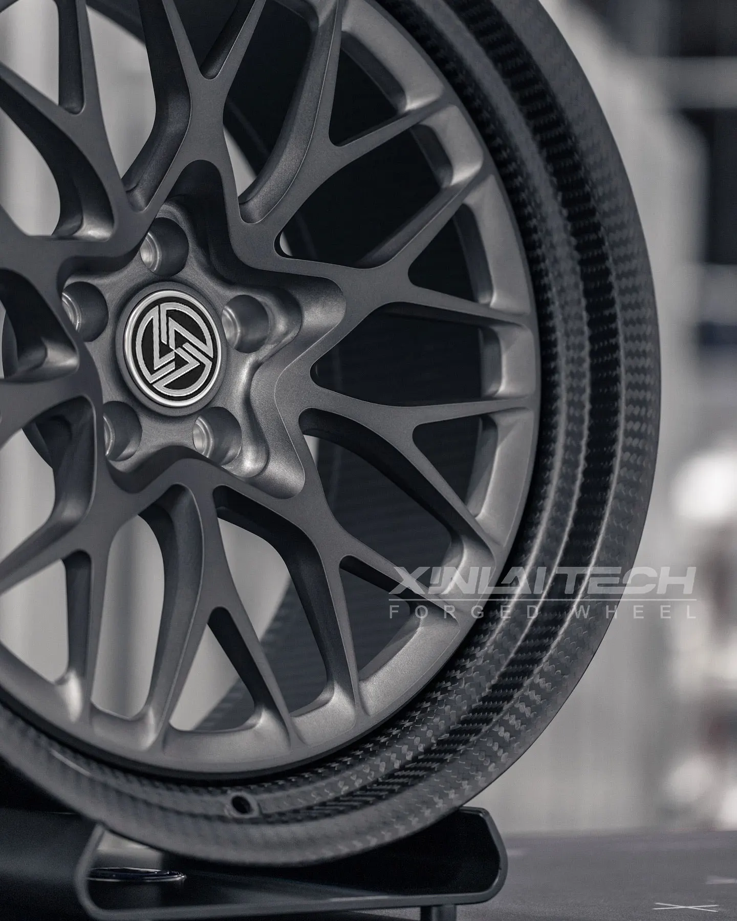 XL 2-piece Forged Carbon Fiber Wheel Gloss Matte Black 5x112 5x114.3 5x120 Carbon Fiber Forged Wheels 18 19 20 21 22 23 Inch - Image 6