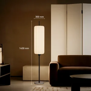 European Classical Style Floor Lamp with Carved Details, Metal Structure for Vintage Home Decor