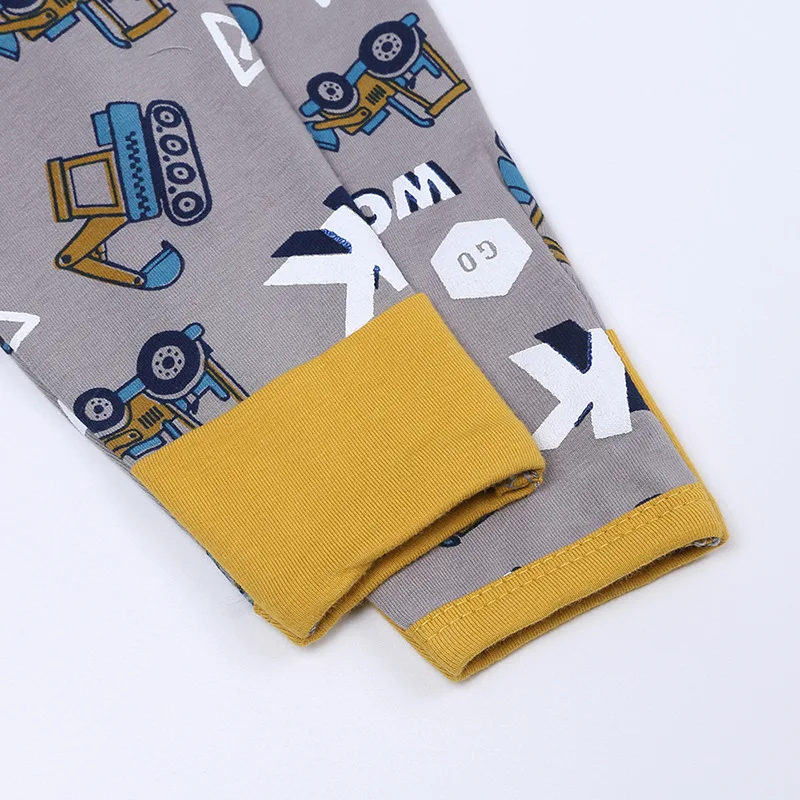 Zipper Baby Onesie Organic Cotton Custom Logo Toddler Kid Pajamas Soft Solid Color Fall Clothes