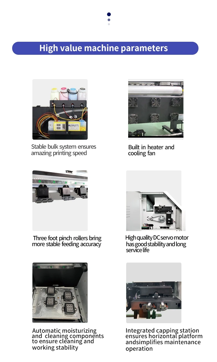 manufacture High Quality 1.8m Eco Solvent Outdoor Inkjet Printer with Dx7/Dx5/Xp600 four printheads