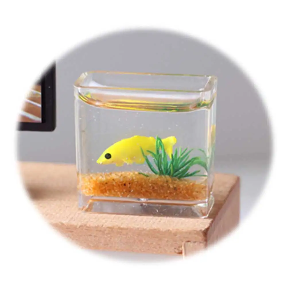 Dollhouse Miniature Resin Fish Bowl Aquarium