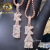 Vertical letter pendant