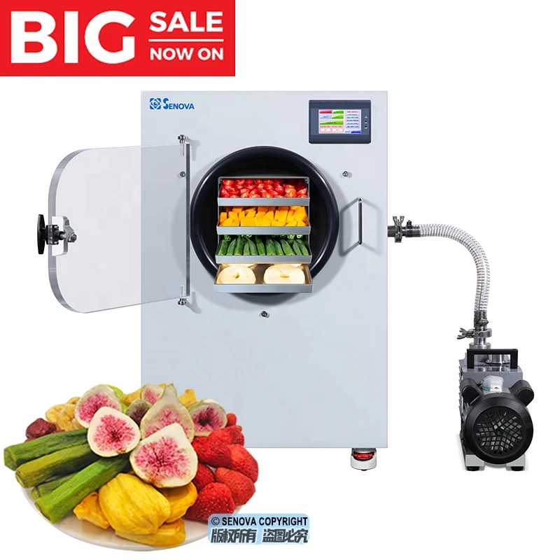 Mini Desktop Vacuum Freeze Dryer Multifunctional Food Dehydrator Vegetables  Fruit Freeze Drying Mahine Laboratory 110V/60Hz 