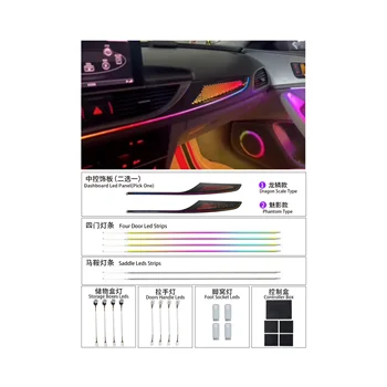 Factory Direct Sales Suitable for Audi 12-18 A6/RS6 Car Decorative Ambient Light Luminous Cover Tweeter Auto Interior Lighting