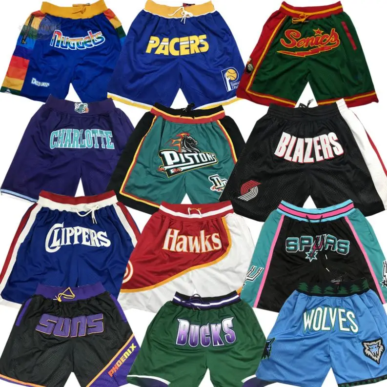 NBA_ Men Team Basketball Short Just Shorts Don Sport Wear With