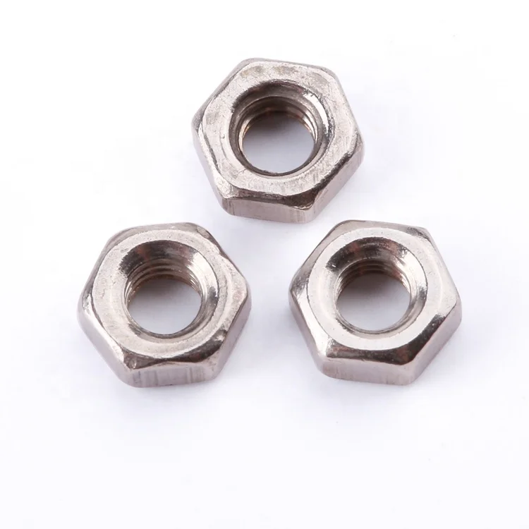 Hot sale DIN 934 stainless steel 304 A2-50 A2-70 M2-M12 hexagon hex nut fastener