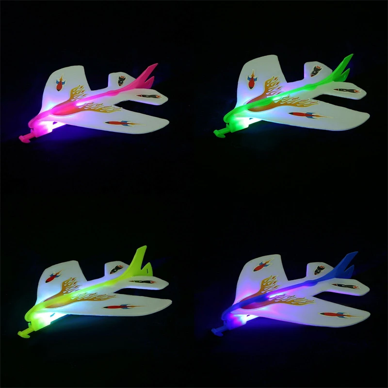 Лучшая Рогатка катапульты светодиодная лампа самолет пусковая установка наружная игрушка с резиновой лентой наклейка для детей рождественские чулки