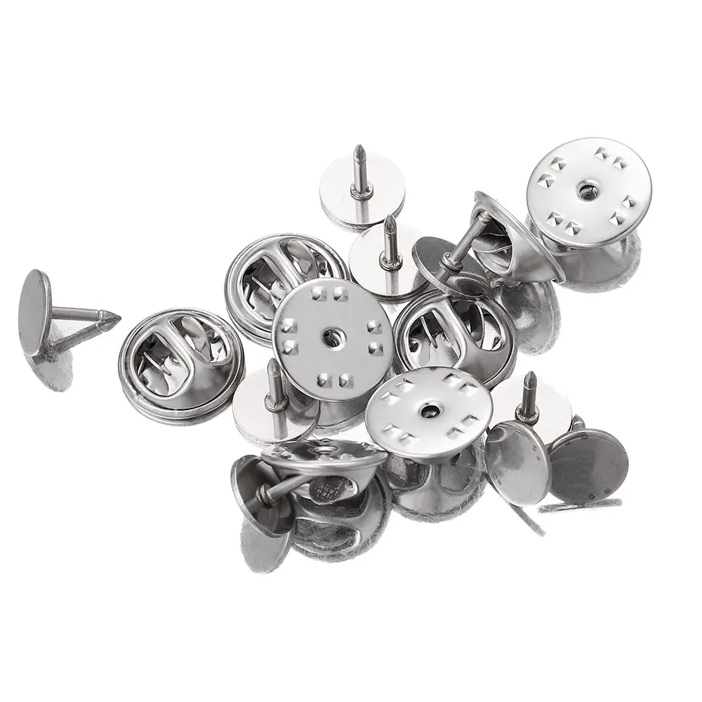 Metal Butterfly Clutch Clips With Stud Kits For Jewelry Making Tie