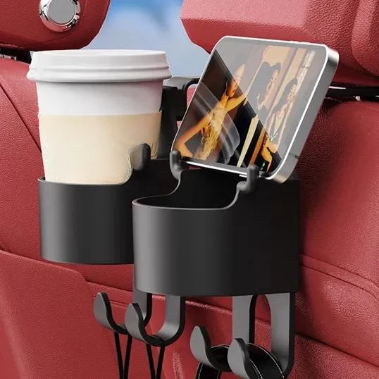 Organisateur Siège Arrière Voiture Porte-gobelet Siège Arrière Voiture - Installation Appuie-tête Multifonction Organisateur Appuie-tête Voiture