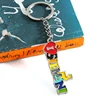 Llavero de esmalte personalizado con letra