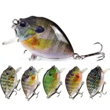 6cm 14.5g Submerged Hard Body Crank Baits Wobblers Fishing Lures Panfish Simulation Road Sub Fish Bait Sun Fish Bait – Hard Lure – view 2