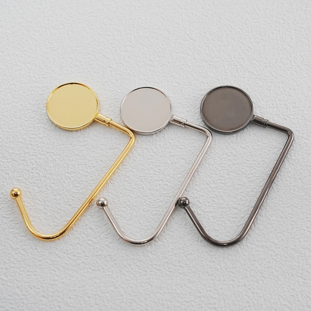 Wholesale Custom Logo Gold Metal Bag Holder Purse Hanger Hook For