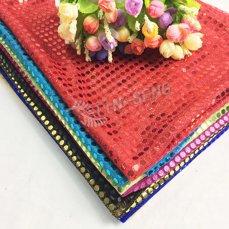 Королевский синий горошек 6 мм ткань с блестками для украшения дома